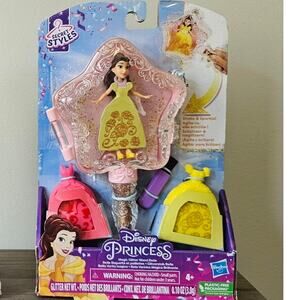 Princess Secret Styles Magic Glitter Wand Belle Doll Arts and Crafts Playset NWT